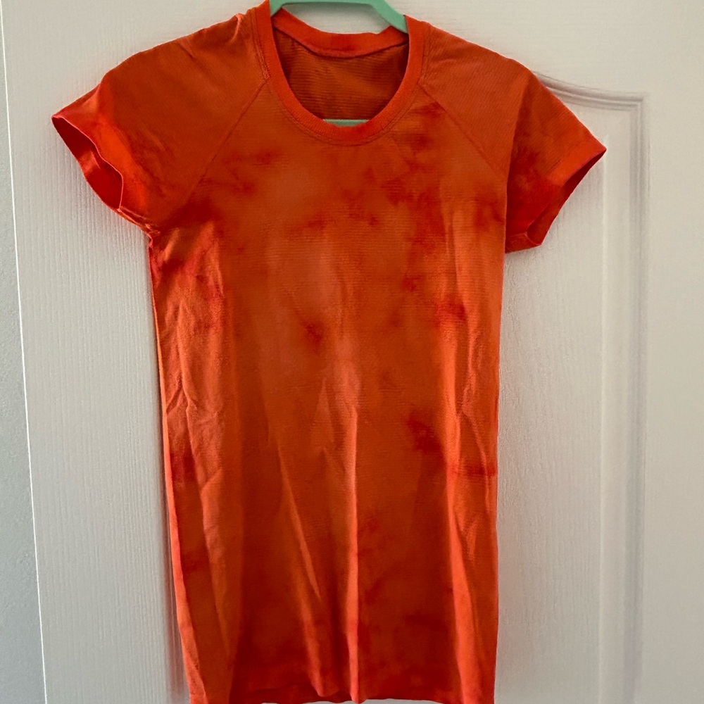 Vibrant Orange Tie-Dye T-Shirt